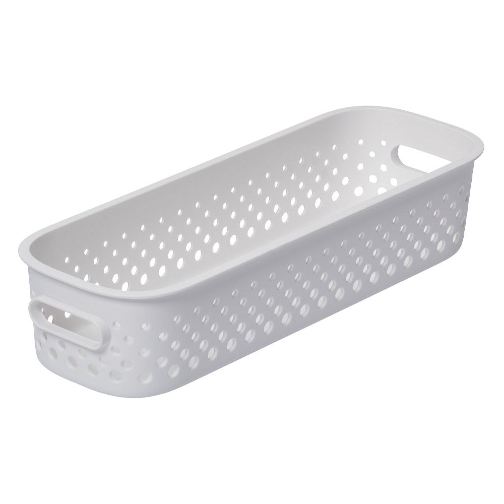 Canasta Organizadora Essence Slim 29.5 x 10 x 6.5 cm de Plástico Color Blanco