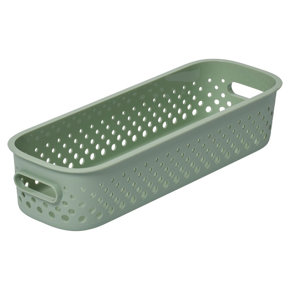Canasta Organizadora Essence Slim 29.5 x 10 x 6.5 cm Color Verde