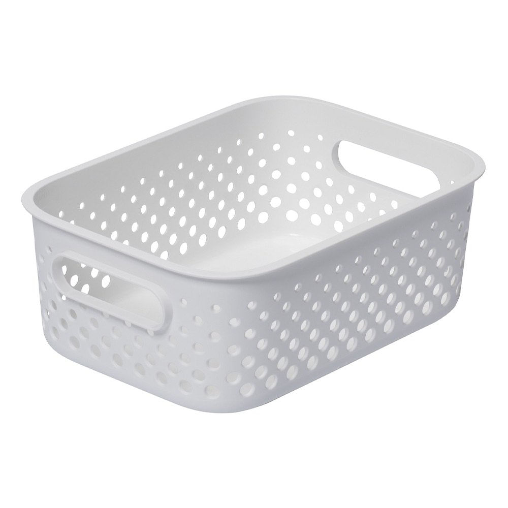 Canasta Organizadora Essence Pequeña 20.5 x 14.5 x 7.5 cm Color Blanco