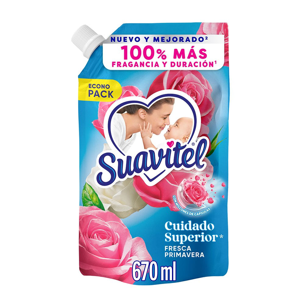 Suavitel Cuidado Superior Fresca Primavera 670 mL Econo Pack