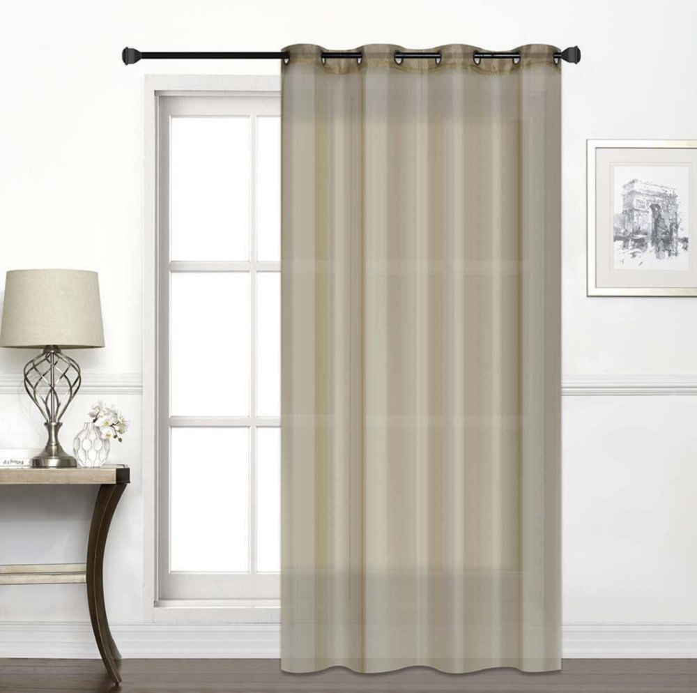 Cortina Voile de 140 x 240 Cm - Varios Colores Beige
