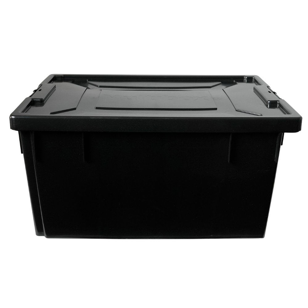 Caja de Plástico con Clip 57 L - Varios Colores Negro