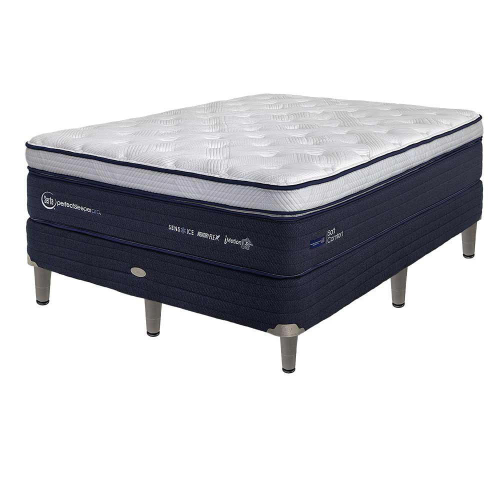 Set Cama Colchón + Base Perfect Sleeper Pro Confort Suave - Varios Tamaños Matrimonial