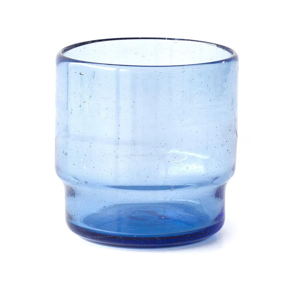 Vaso de Vidrio de 12 oz Color Azul