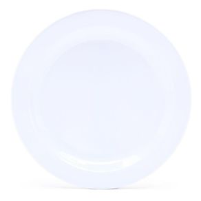 Plato Plano Blanco 9.8 Plg Melamina