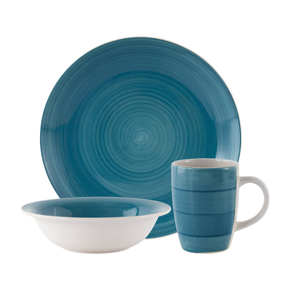 Set de Vajilla Joy de 12 Piezas de Cerámica Color Aqua