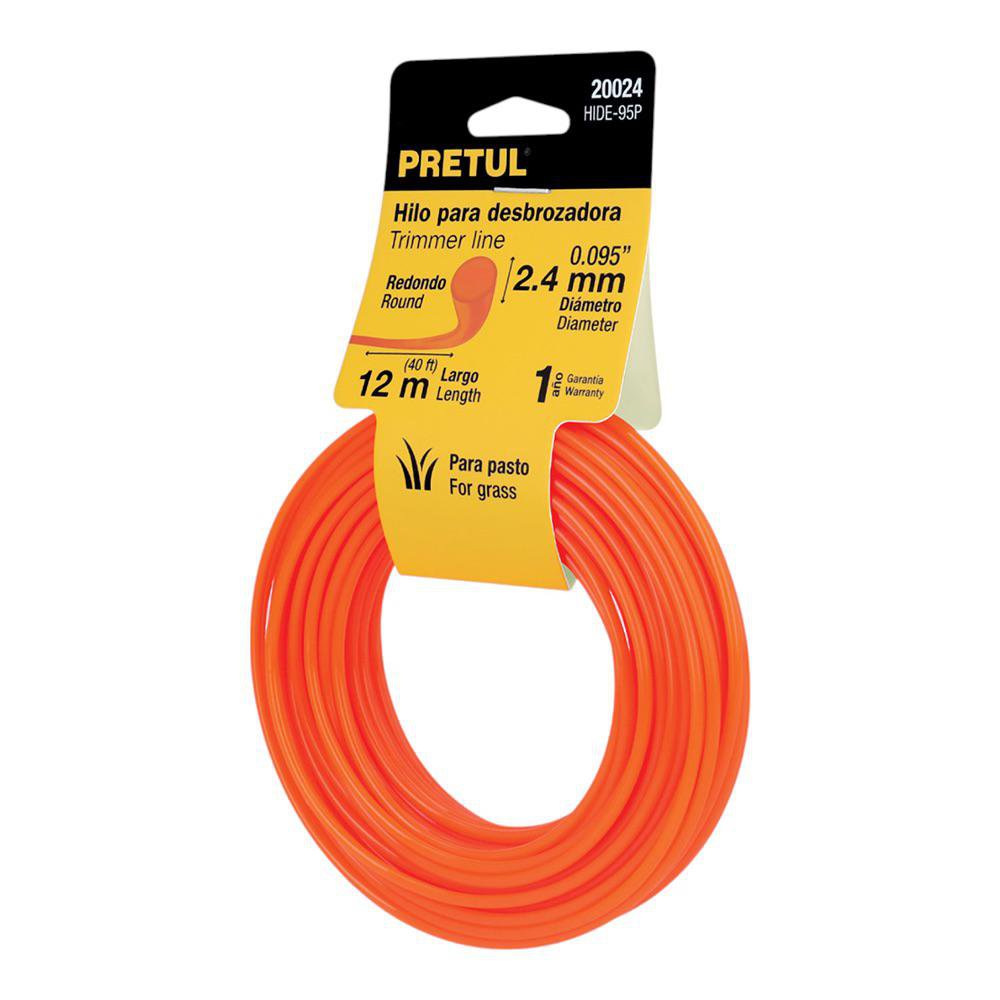 Hilo para Desbrozadora 2.4 mm x 12 Metros