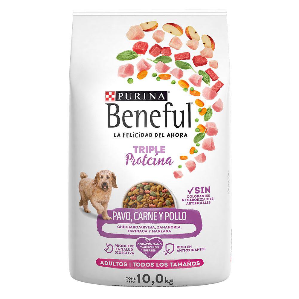 Concentrado para Perro Adulto Adultos Triple Proteína Sabor Pavo y Pollo Bolsa de 10 kg