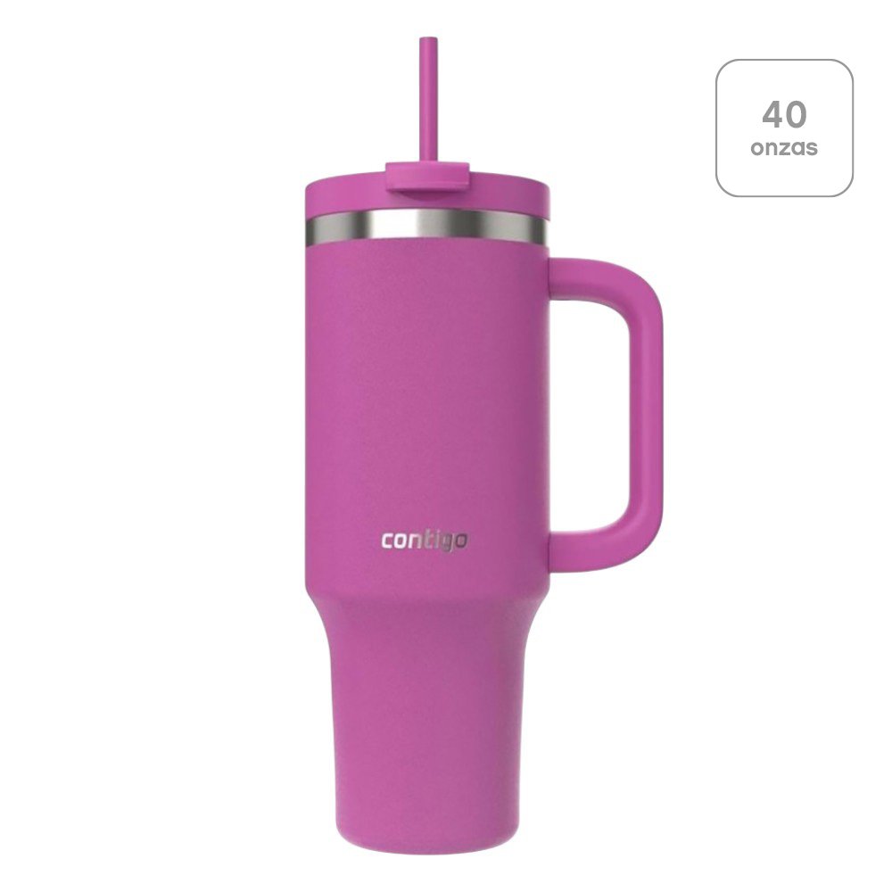 Tumbler Streeter Ville de 1.1 L de Acero Inoxidable Color Fucsia