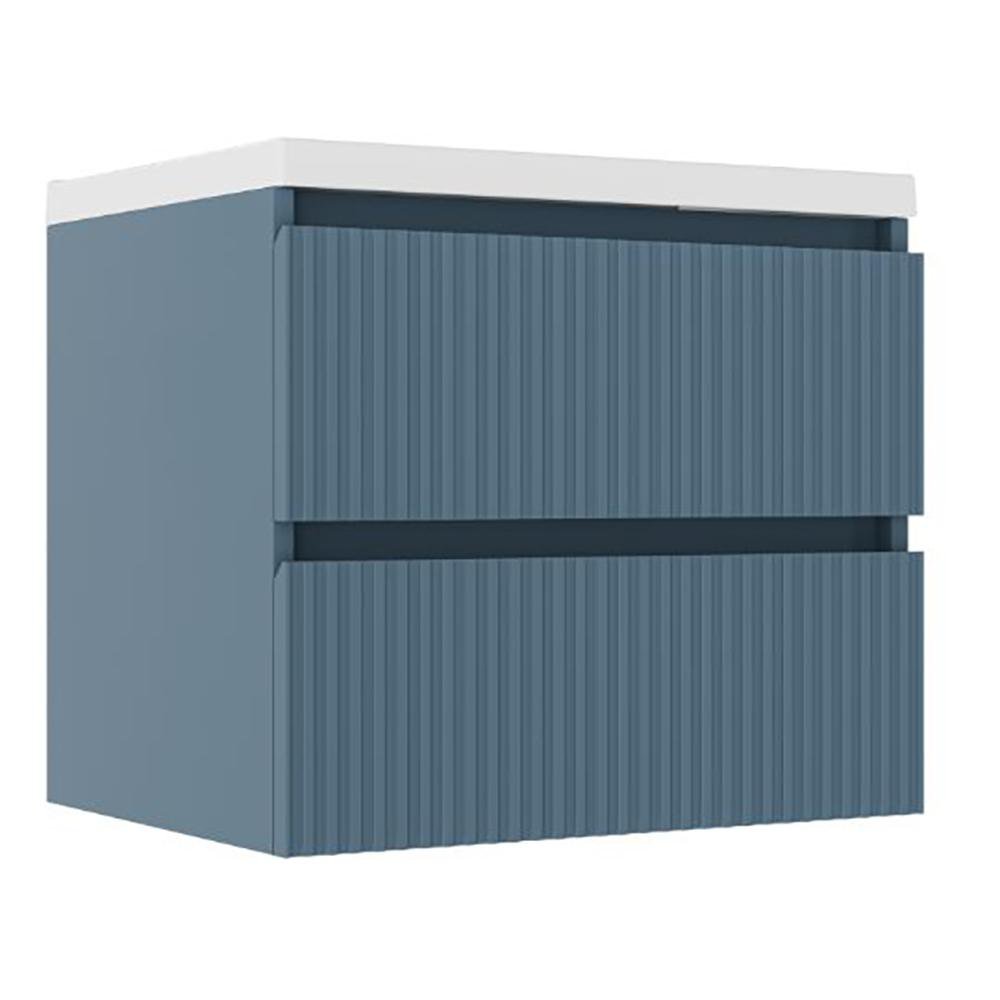 Vanity American Standard Cataluña de 80 cm con Lavamanos Integrado Color Azul Mate