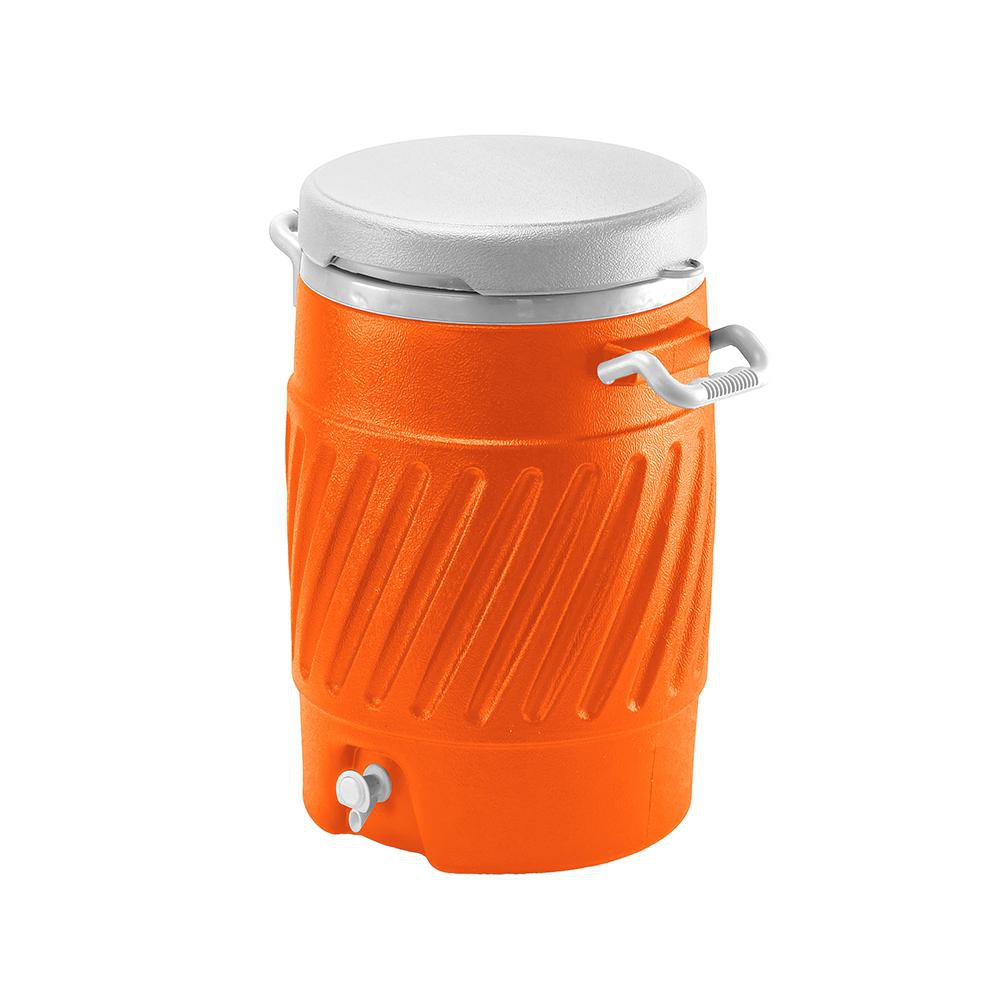Termo Dispensador de 20 Litros para Bebidas Frías de 38 x 38 x 51 cm Color Naranja