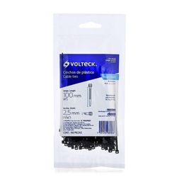 Cincho Estándar De 4 Plg Y 18 Lb Negro 100 Unidades - Volteck
