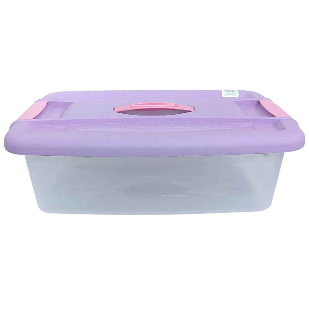 Caja Organizadora Click 12 L Color Lila