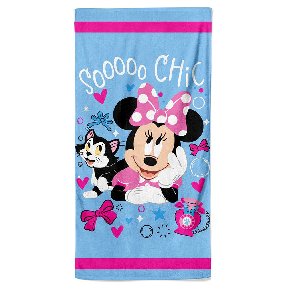 Toalla Infantil de 119 x 64 cm Diseño Minnie Mouse para Playa o Baño