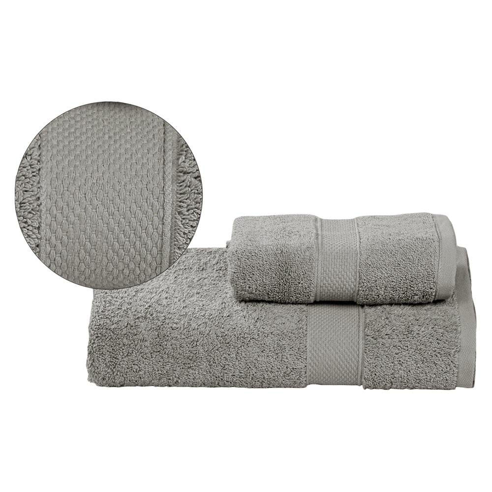 Toalla de Baño Color Gris Diseño Siena