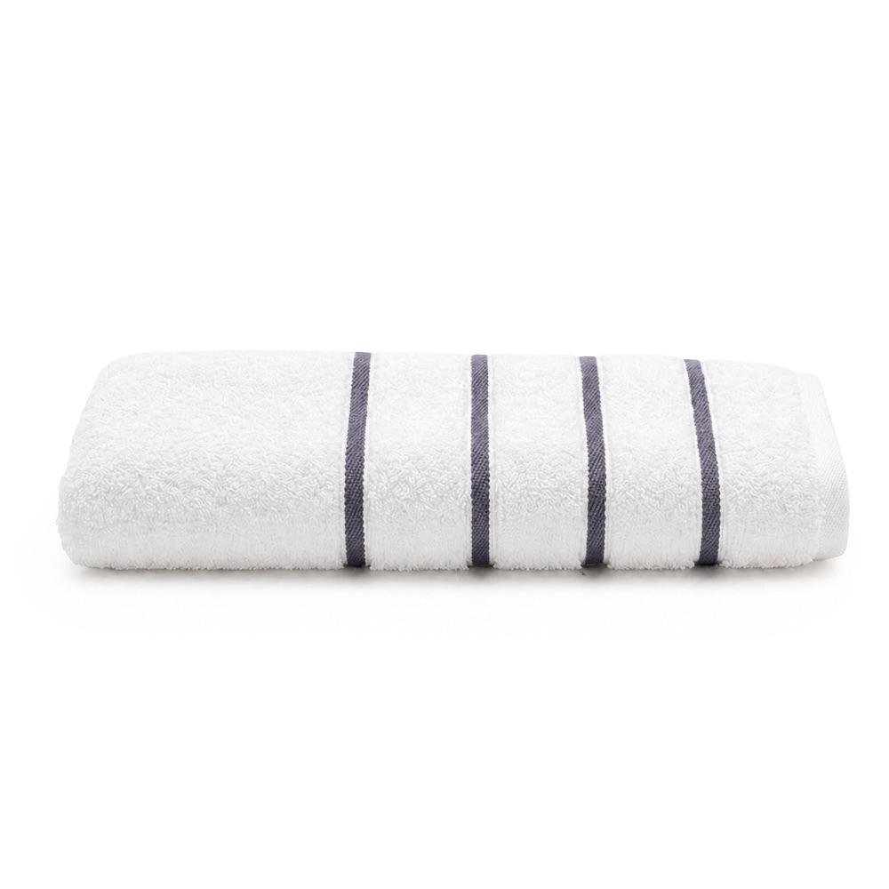 Toalla de Baño Color Blanco y Gris Diseño Boston