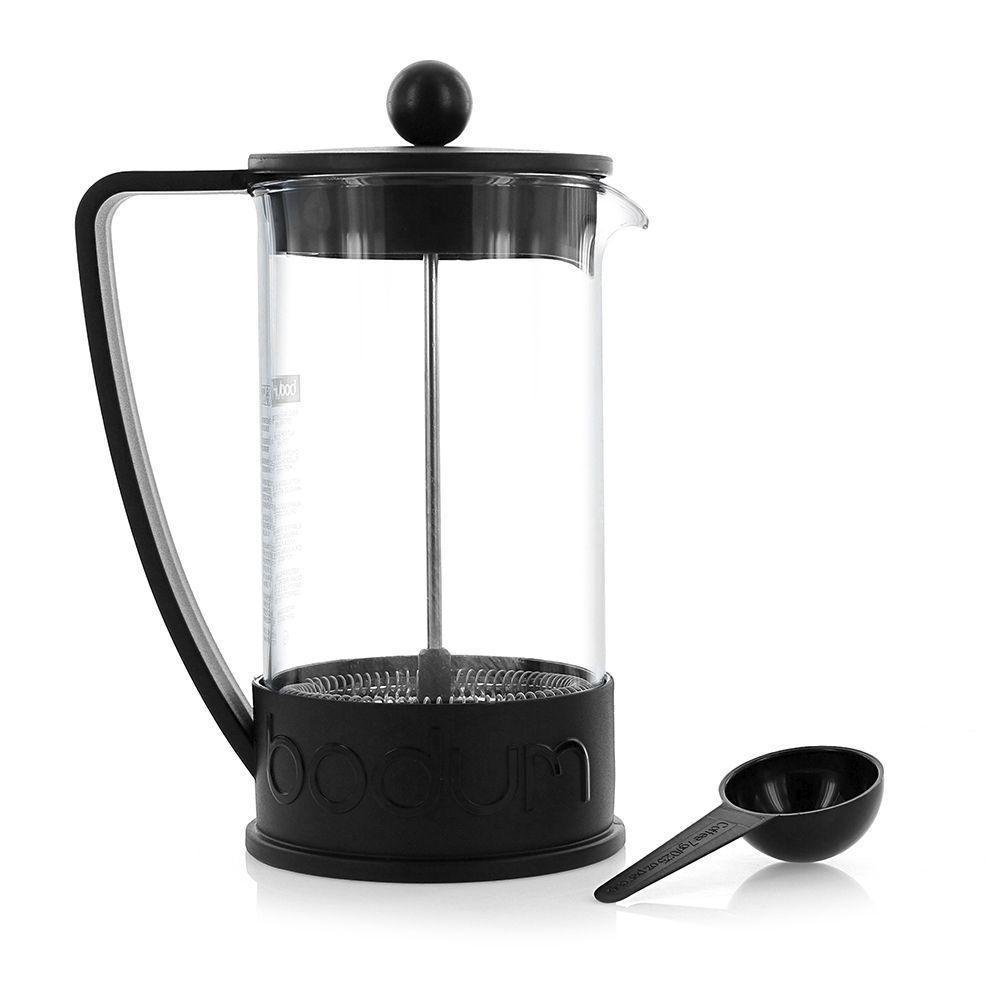 Cafetera Prensa Francesa de 1000 ml con Cuchara Medidora Color Negro Cafetera Prensa Franc…