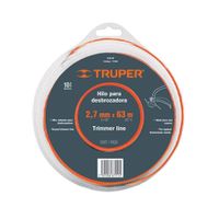 Hilo Para Desbrozadora De 2.7 Mm X 63 Mts - Truper