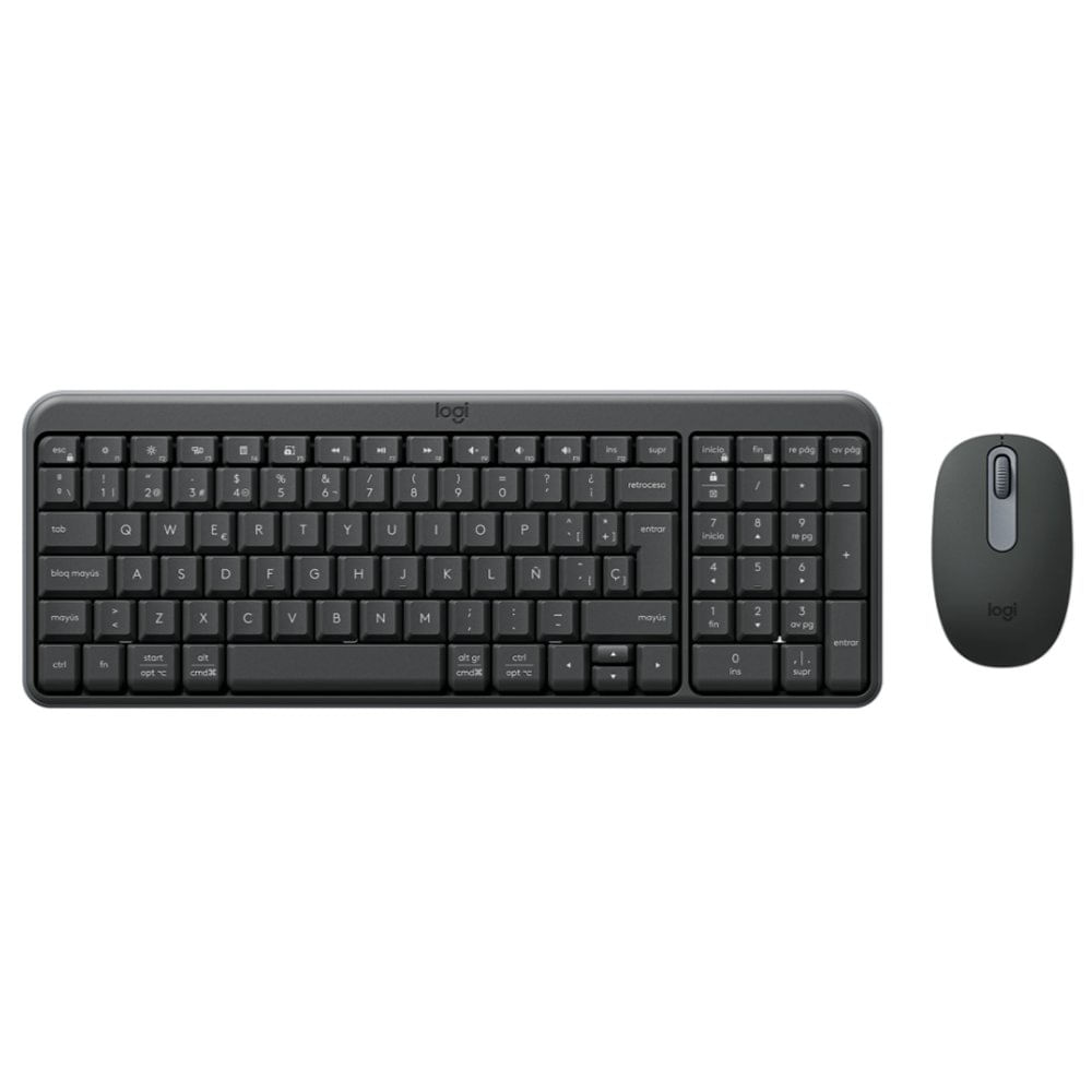 Combo Teclado y Mouse Inalámbrico MK250 Color Grafito