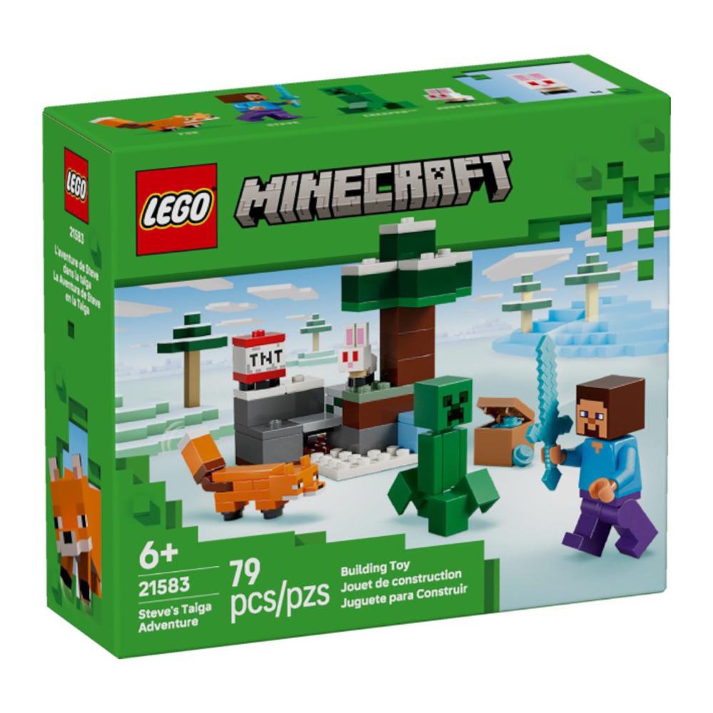 LEGO Minecraft La Aventura de Steve en la Taiga #21583 de 79 Piezas