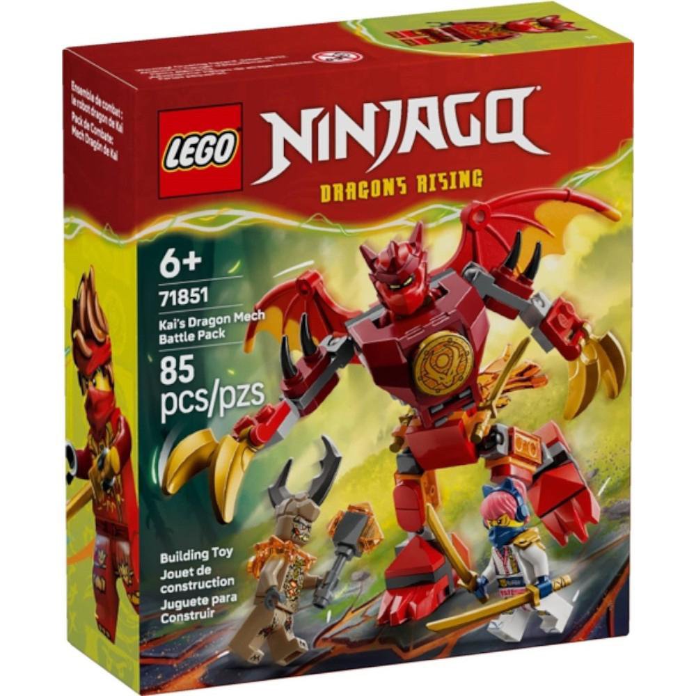 LEGO NINJAGO Dragons Rising Paquete de Batalla Robot Dragón de Kai #71851 de 85 Piezas
