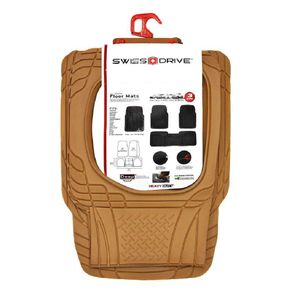 Alfombra 3Pzs Beige Deep Dish - Swiss