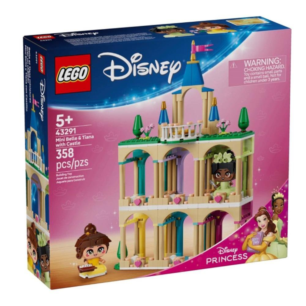 LEGO Disney Princess Mini Bella y Tiana con Castillo #43291 de 358 Piezas LEGO Disney Prin…