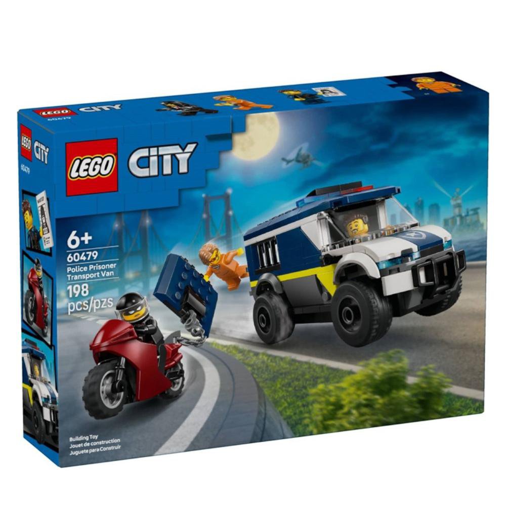 LEGO City Furgoneta de Transporte Penitenciario de Policía #60479 de 198 Piezas