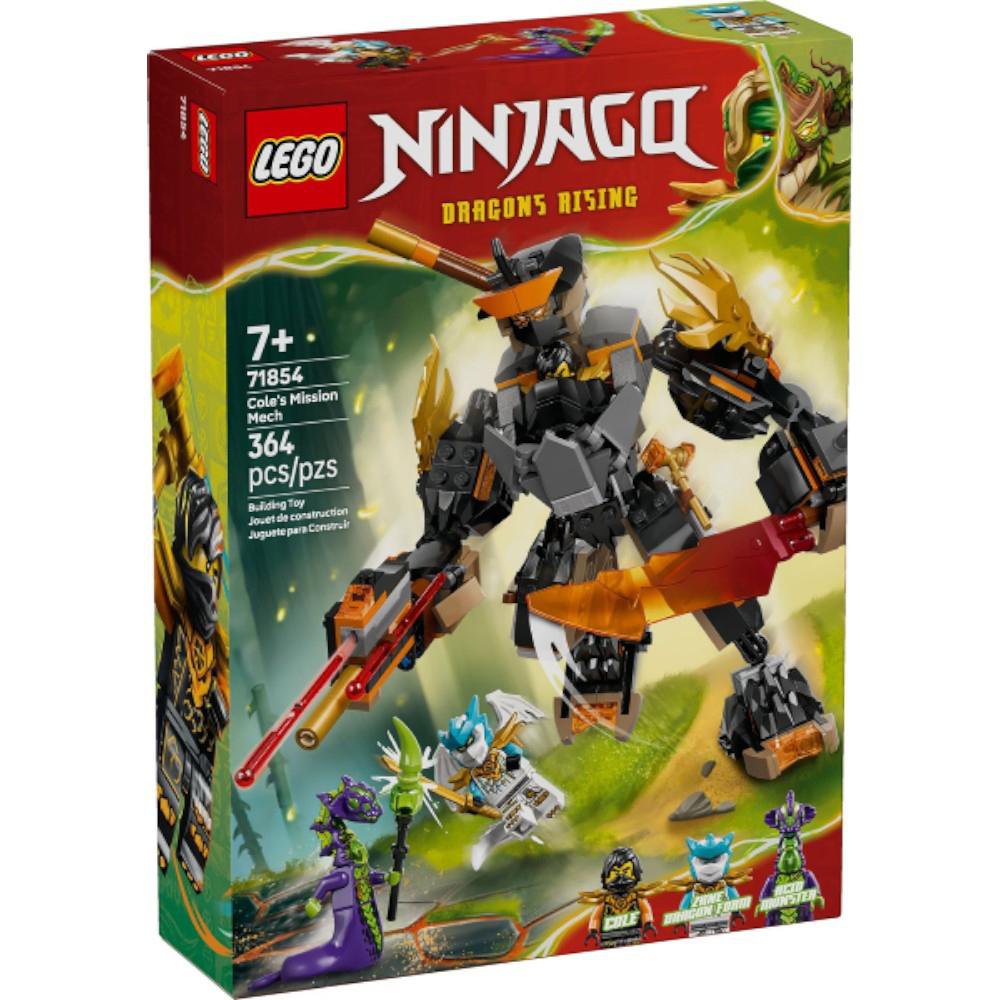 LEGO NINJAGO Dragons Rising Robot Misión de Cole #71854 de 364 Piezas