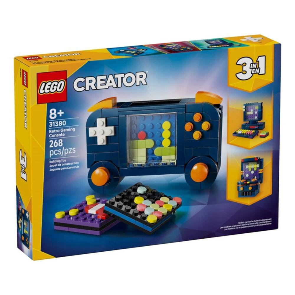 LEGO Creator 3 en 1 Consola Retro de Videojuegos #31380 de 268 Piezas