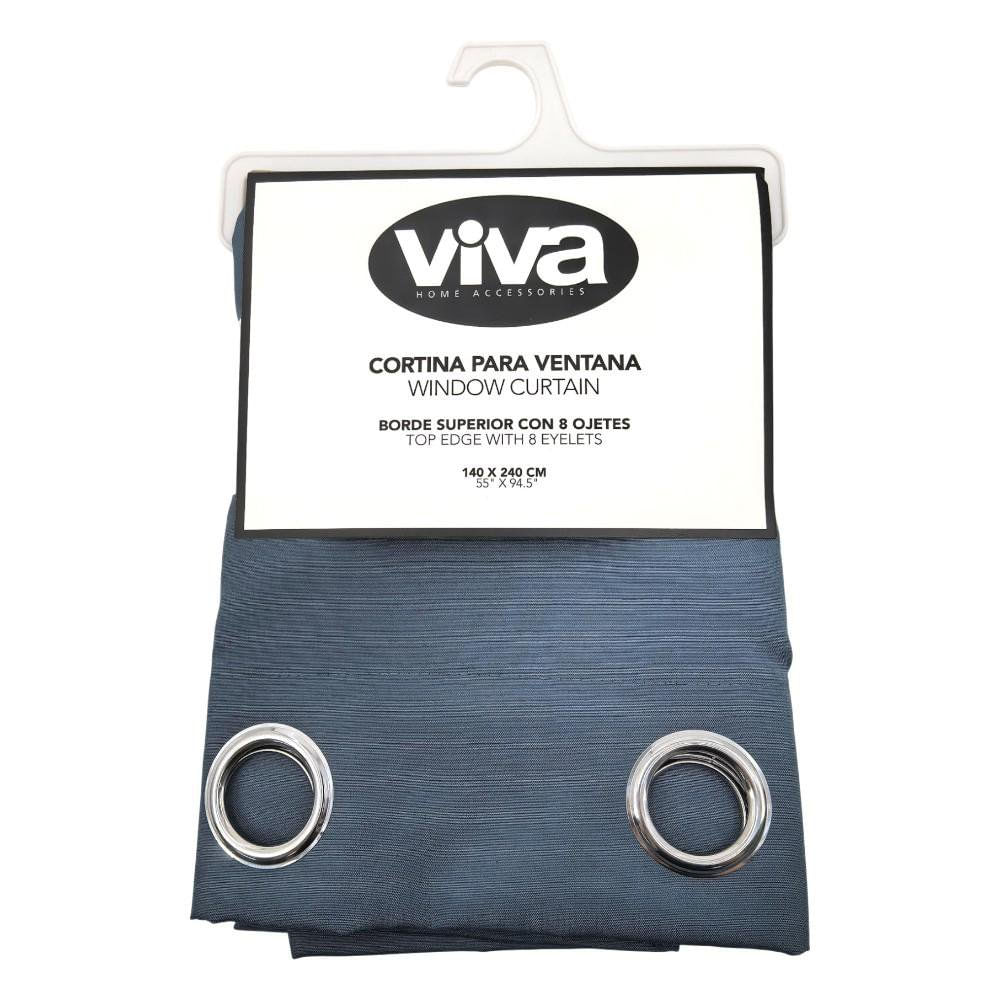 Cortina para Ventana de 140 x 240 cm Color Celeste Cortina 140 x 240 cm Tela Color Celeste…