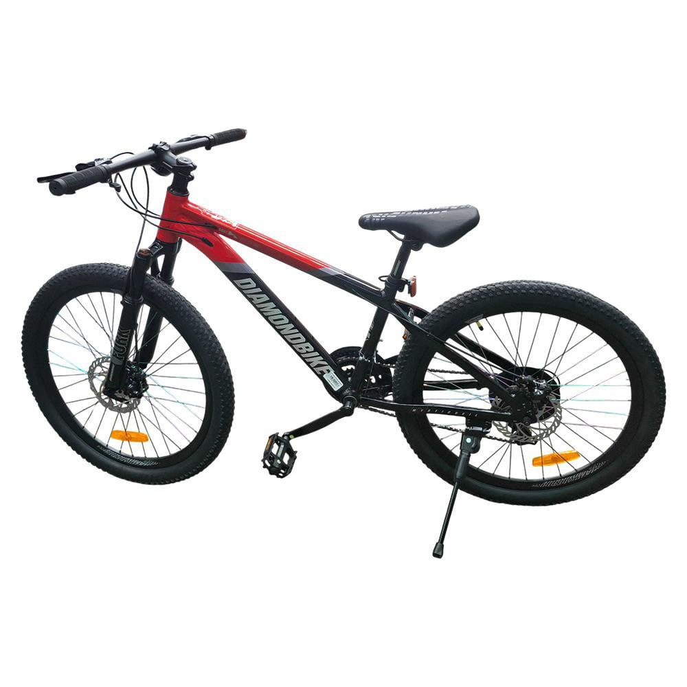 Bicicleta MTB Alloy Rin 24 con Marco Metálico Color Rojo Bicicleta MTB Marco de Aluminio c…