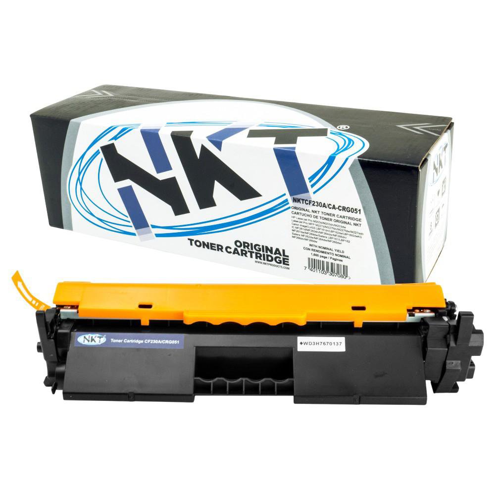 Cartucho de Tóner NKT Compatible HP CF230A y Canon CRG051 Negro