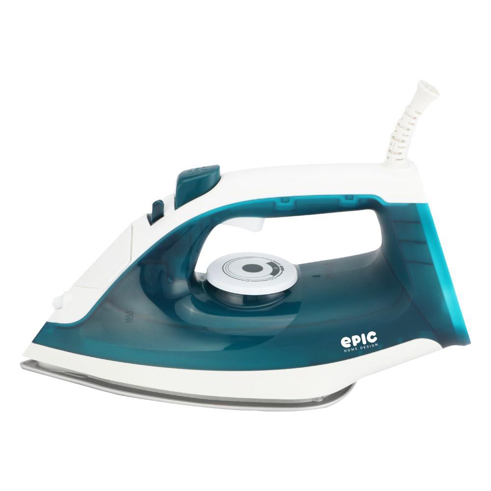 Plancha de Vapor Antiadherente para Ropa Color Blanco con Verde