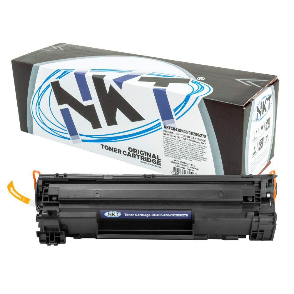 Cartucho de Tóner NKT Compatible con Impresoras HP CB435/CB436/CE285/CE278 Color Negro