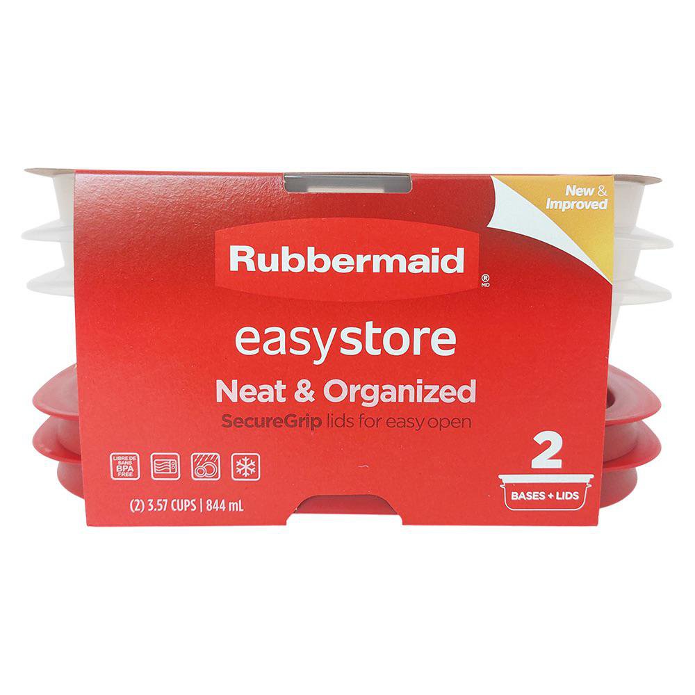 Set de 2 Contenedores Rectangulares Easystore de 844 ml