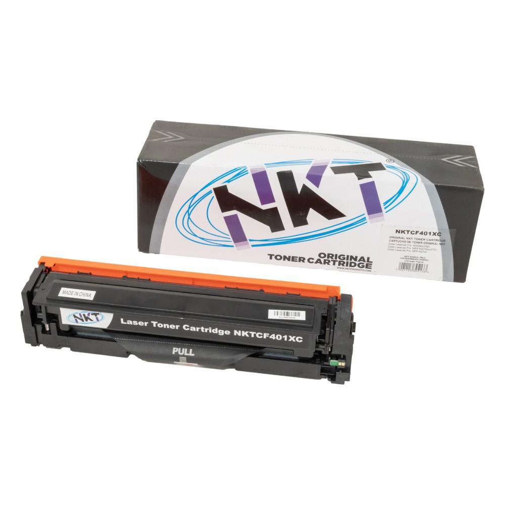 Cartucho de Tóner NKT Compatible HP CF401X y Canon CRG054H Cian 3,000 Páginas