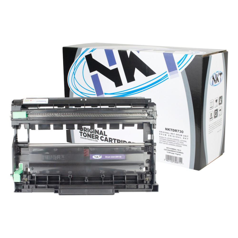 Tambor NKT Compatible Brother DR730/DR2400/DR2425/DR2455 Negro 12,000 Páginas