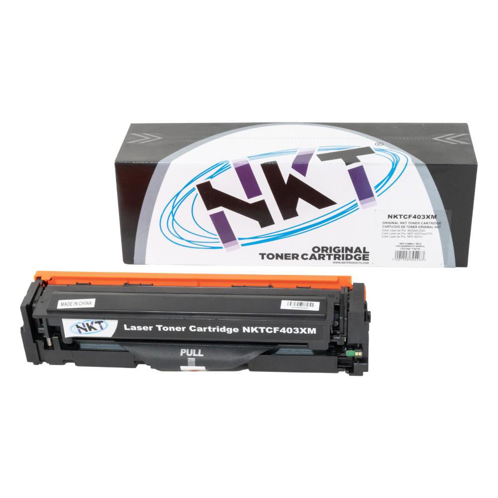 Cartucho de Tóner NKT Compatible HP CF403X y Canon CRG054H Magenta 3,000 Páginas