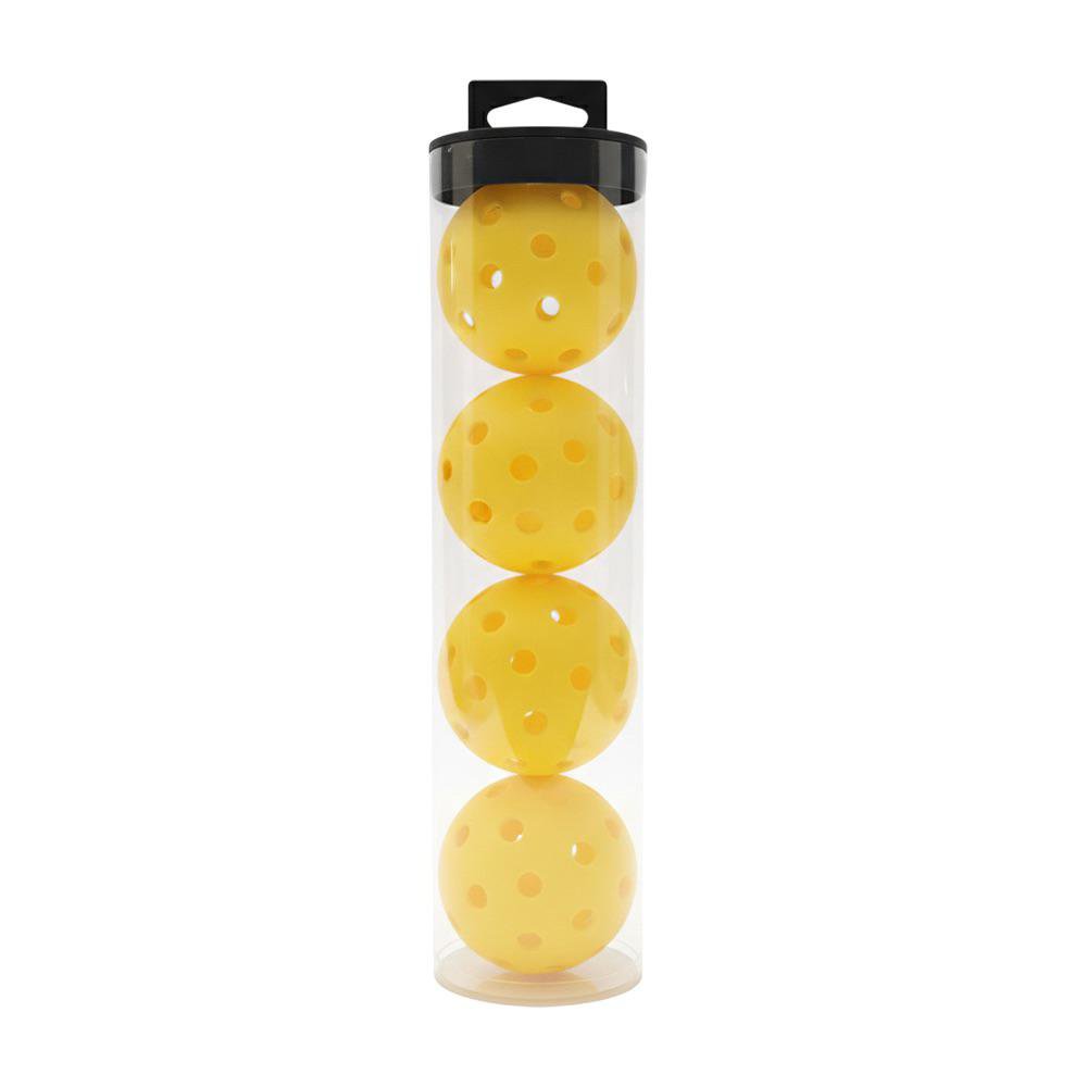 Set de Pelotas para Pickleball 4 Piezas Color Amarillo Set de 4 Pelotas para Pickleball Co…