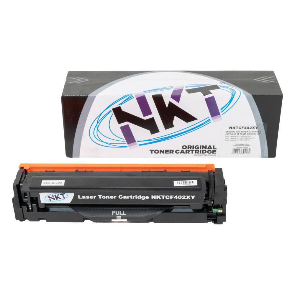 Cartucho de Tóner NKT Compatible HP CF402X y Canon CRG054H Amarillo 3,000 Páginas