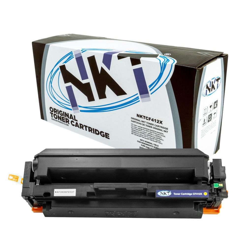 Cartucho de Tóner NKT Compatible HP CF412X y Canon CRG-046H Amarillo