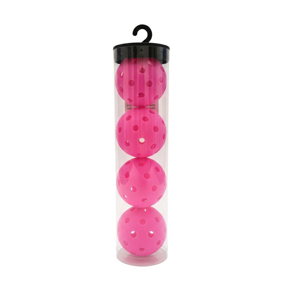 Set de Pelotas para Pickleball 4 Piezas Color Fucsia Set de 4 Pelotas para Pickleball Colo…