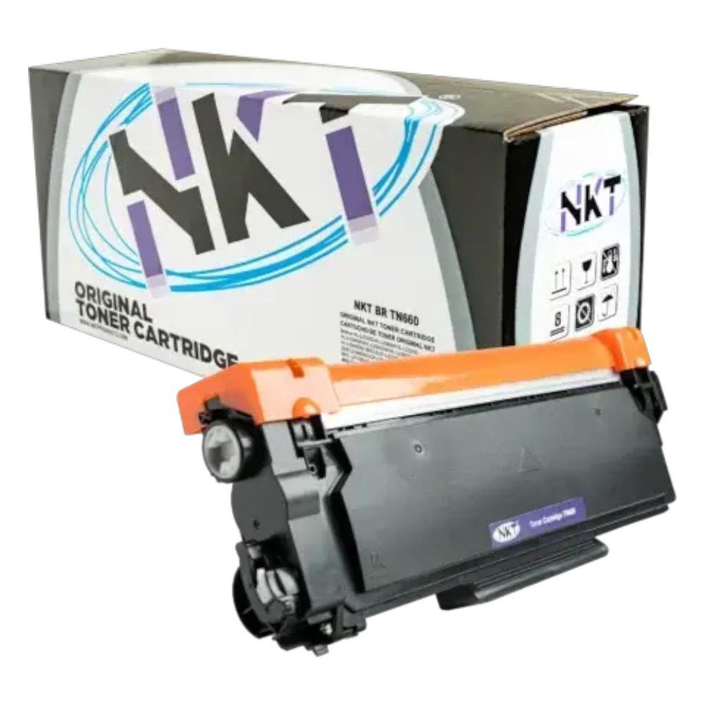 Cartucho de Tóner NKT Compatible Brother TN660 Negro 2,600 Páginas