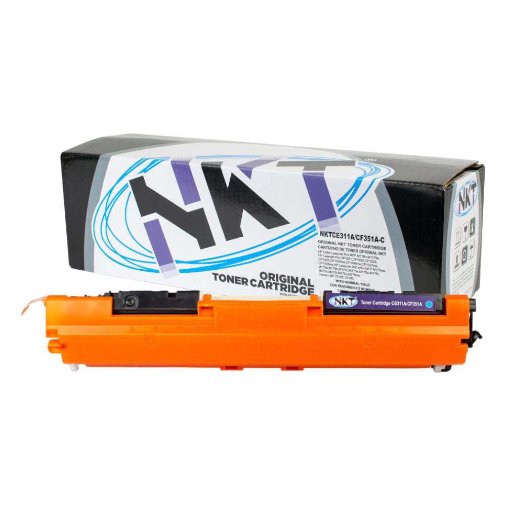 Cartucho de Tóner Láser Cian CF351A CE311A Compatible con Impresoras HP y Canon
