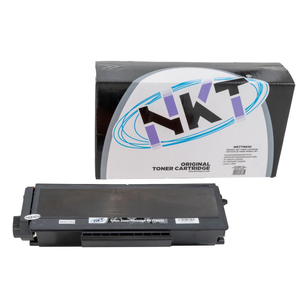 Cartucho de Tóner NKT Compatible Brother TN650 Negro para Impresión de Oficina