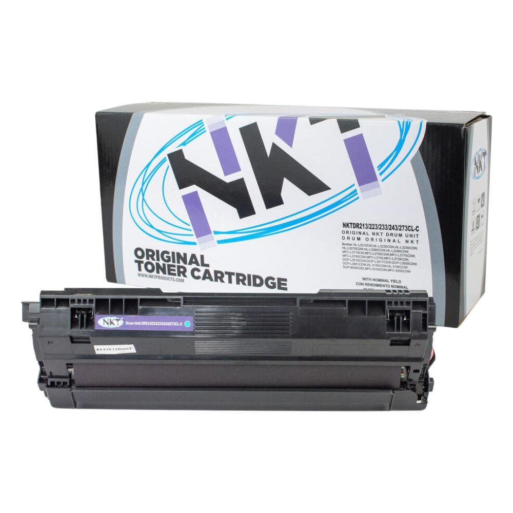 Tambor NKT Compatible Brother DR213CL/DR273CL Cian 18,000 Páginas
