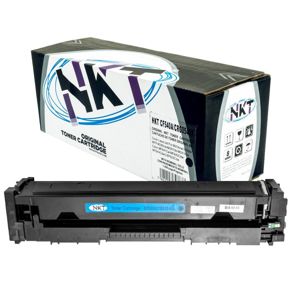 Cartucho de Tóner Láser Negro CF540A CRG054 Compatible con Impresoras HP y Canon