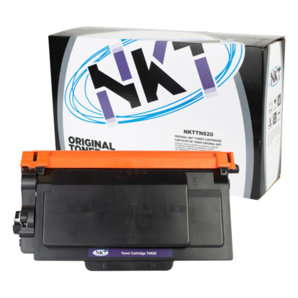 Cartucho de Tóner NKT Compatible Brother TN820 Negro 3,000 Páginas