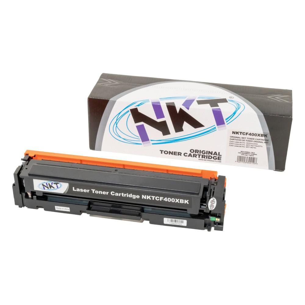 Cartucho de Tóner NKT Compatible HP CF400X y Canon CRG054H Negro 3,000 Páginas